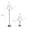 Lalia Home Antique Brass Table and Floor Lamp Set